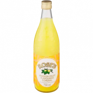 Rose's Passion Fruit Flavoured Cordial 750ml