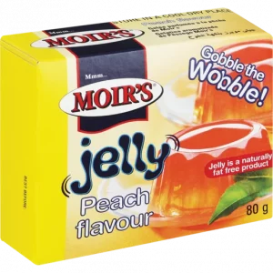 Moir's Jelly Peach Flavoured 80g