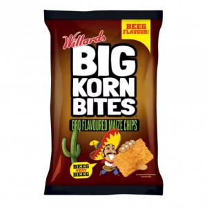 Willards Big Korn Bites BBQ Flavoured Maize Chips 48g