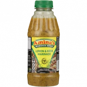 Amina’s Wonder Spice Lemon & Herb Pour On 500ml [past BB]