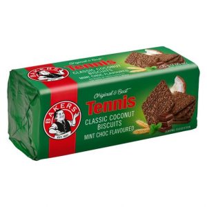 Bakers Tennis Biscuits (Choc Mint) 200g [past BB]