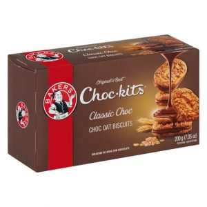 Bakers Choc-kits Classic Chocolate Oat Biscuits 200g