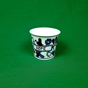 Kapula pottery: Floral design 'HOPE'