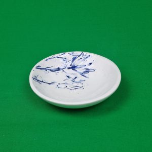 Handcrafted ceramics: small bowl - reeds design