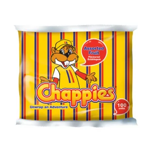 Chappies Bubblegum Assorted Fruit 40g (pack of 10)