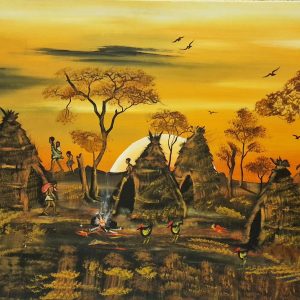 Khoisan Village - Family (157x82cm)