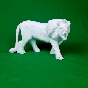 Wood carvings - Lion white