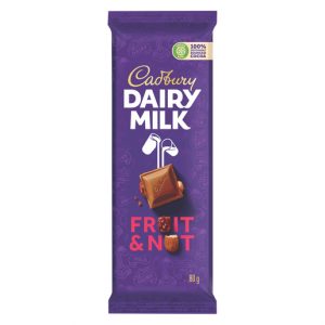 Cadbury Fruit & Nut Chocolate Slab 80g