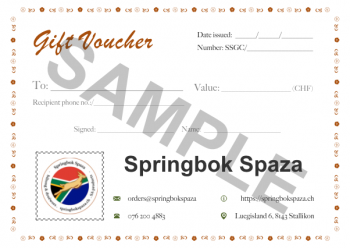 Gift voucher (sample)