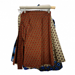 Shweshwe short wraparound skirts