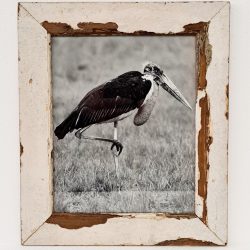 Reclaimed wood-frame (white)