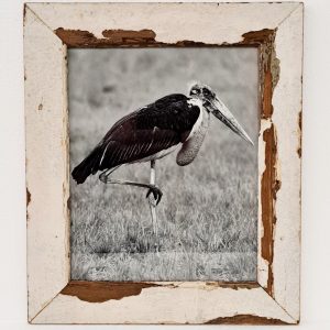 Reclaimed wood-frame (white)