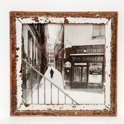 Reclaimed wood-frame