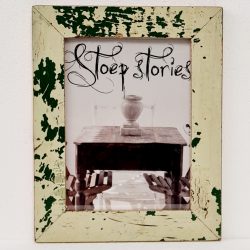 Reclaimed wood-frame (white-green)