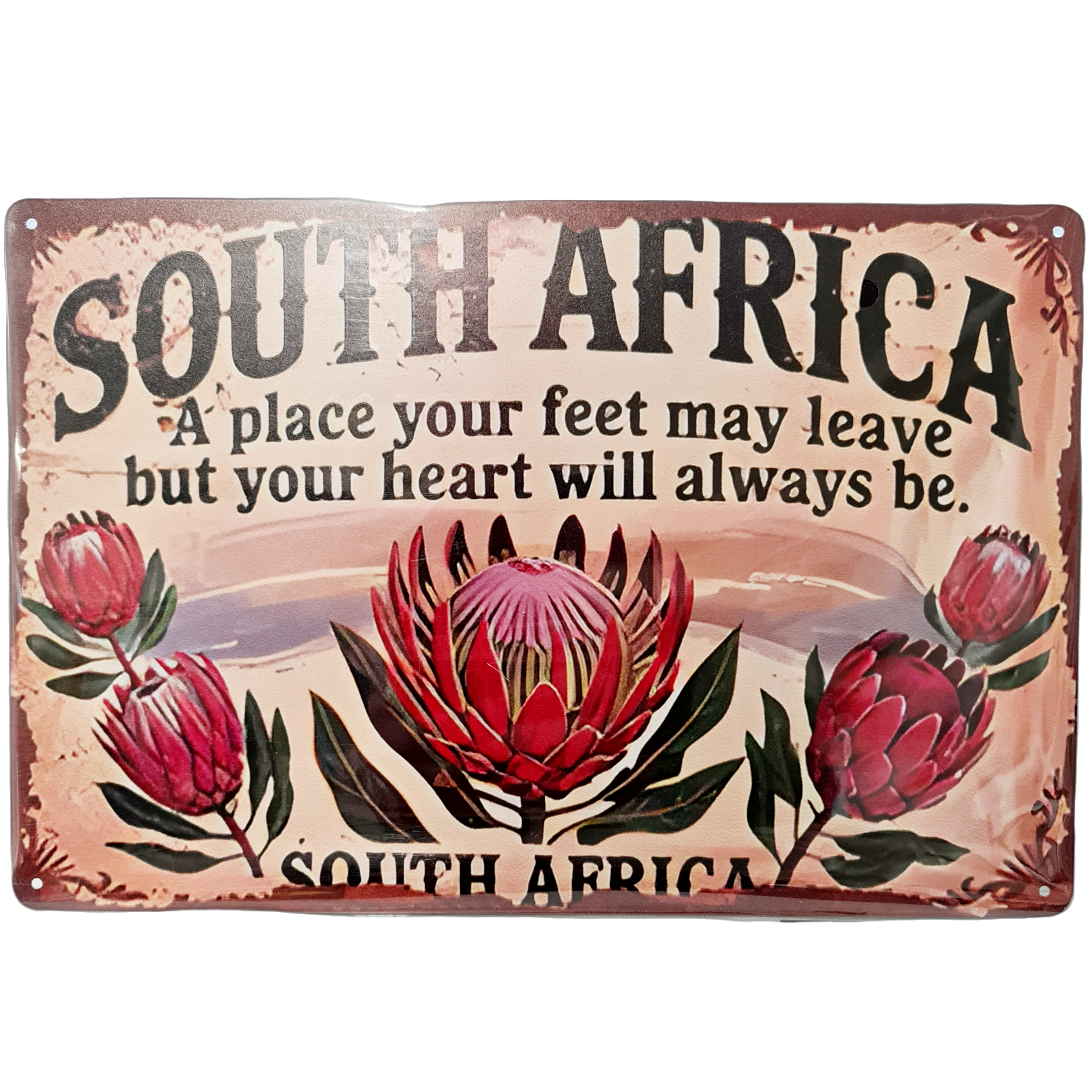 Metal sign - SOUTH AFRICA - a place