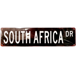 Metal sign - 'SOUTH AFRICA DR'