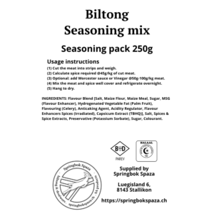 Boerewors, Biltong, and Droëwors Spice Mixes