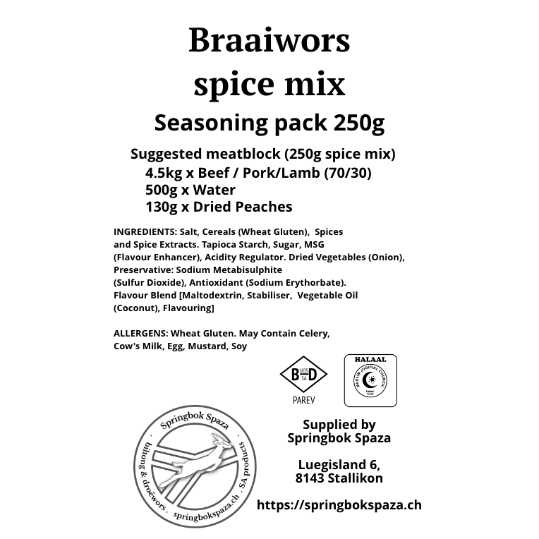 Boerewors, Biltong, and Droëwors Spice Mixes - Image 5