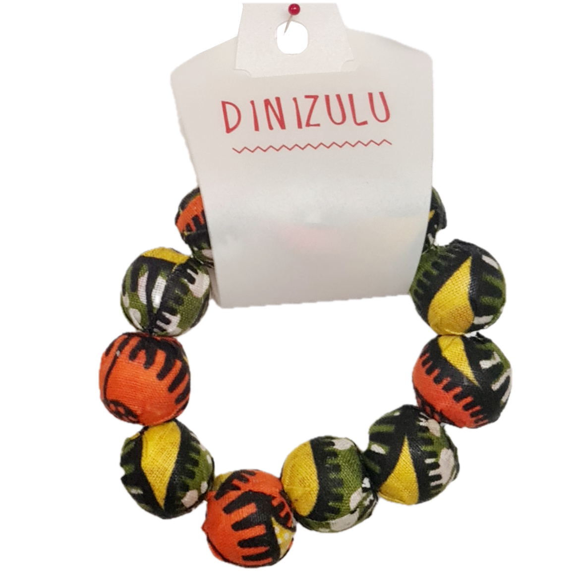 Fabric bead bracelet