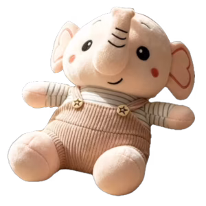 Cuddly elephant toy pink